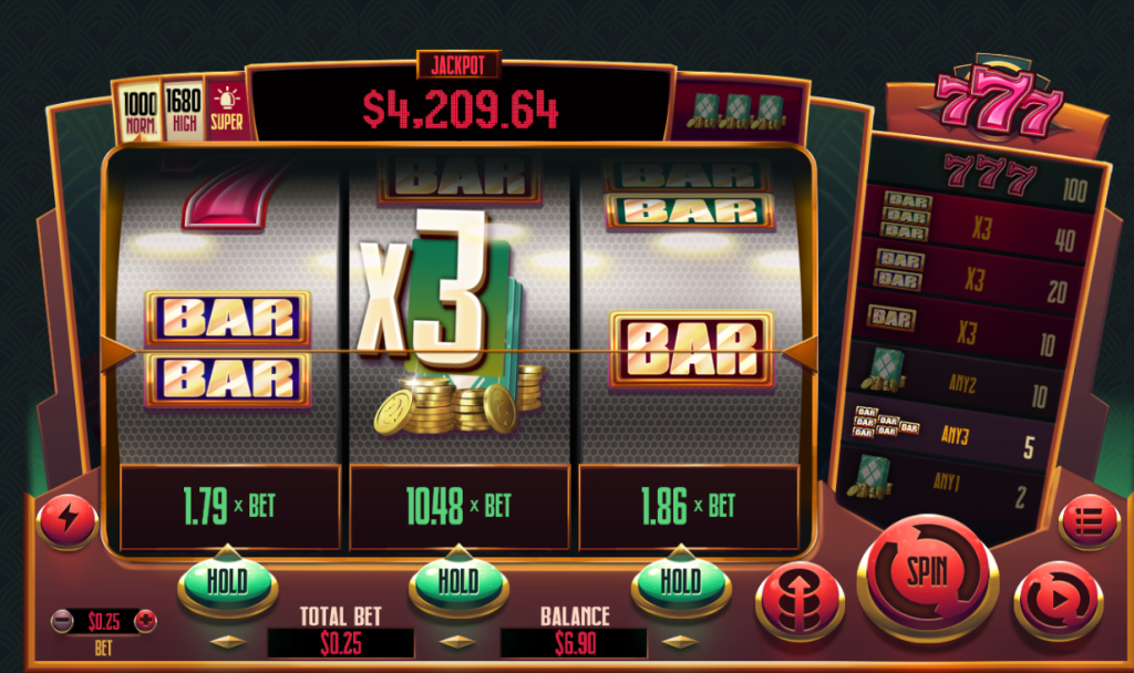 777 Slots Main Game