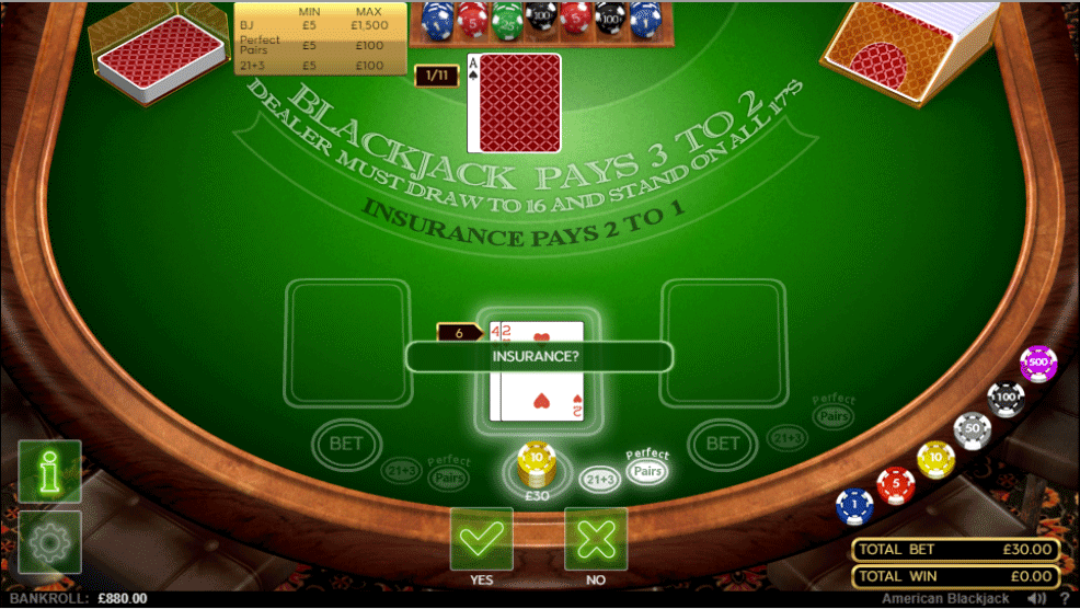 Blackjack Insurance