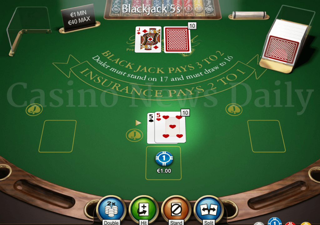 Splitting Fives in Blackjack