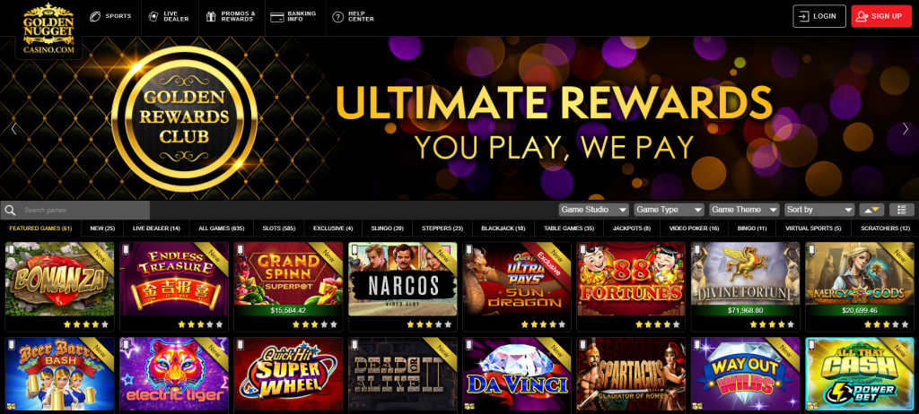 Golden Nugget NJ online casinos