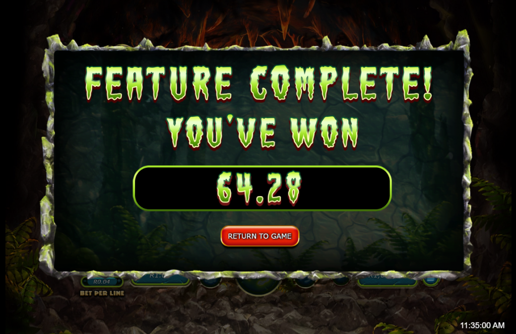 T-Rex II Big Win