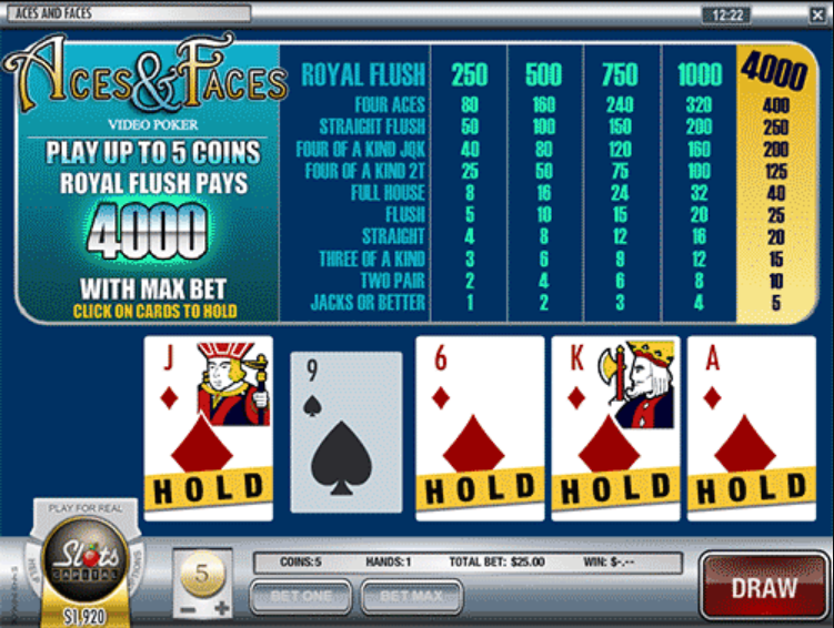 Aces-and-Faces-Video-Poker