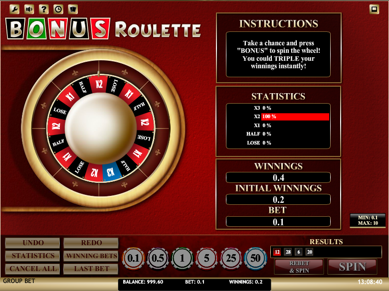 Bonus Roulette Win