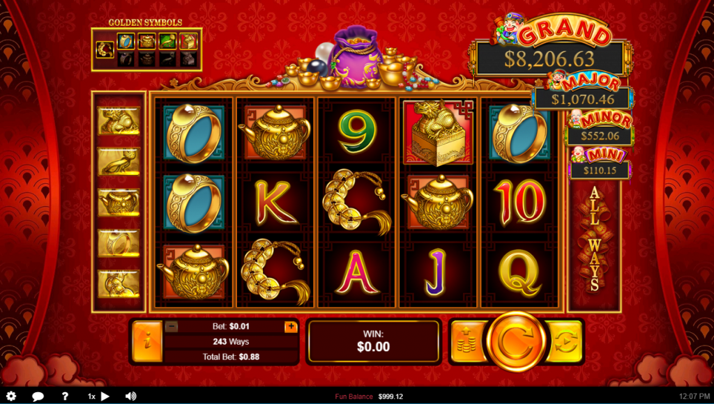 Plentiful Treasure Main Game