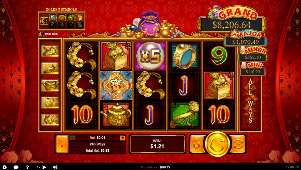 Plentiful Treasure Multiplier Winner