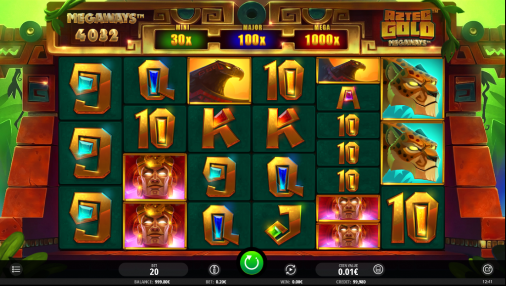 Aztec Gold Megaways Main Game