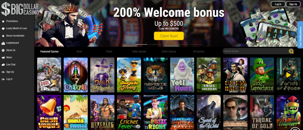 Awesome gaming with new promotions every month.