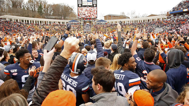 Outside of the UVA - VA Tech rivalry, collegiate sports is not as big of a deal in Virginia as other states.