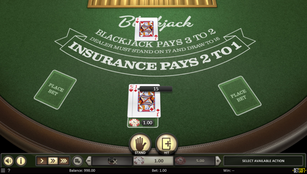 European Blackjack Hand